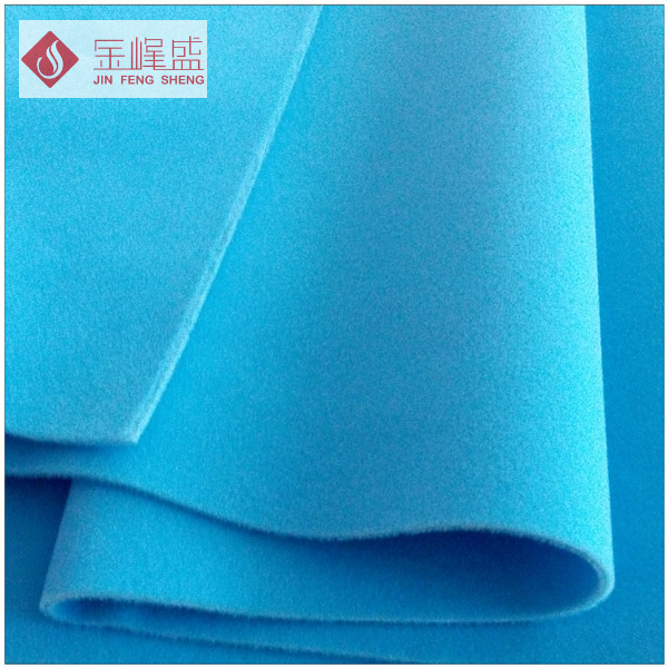 天蓝色棉布底长毛双面植绒布（D4-SC0406241)