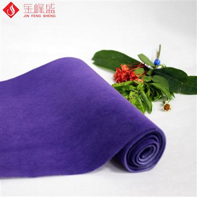 紫色水刺长毛植绒布（K01.C1.0075)